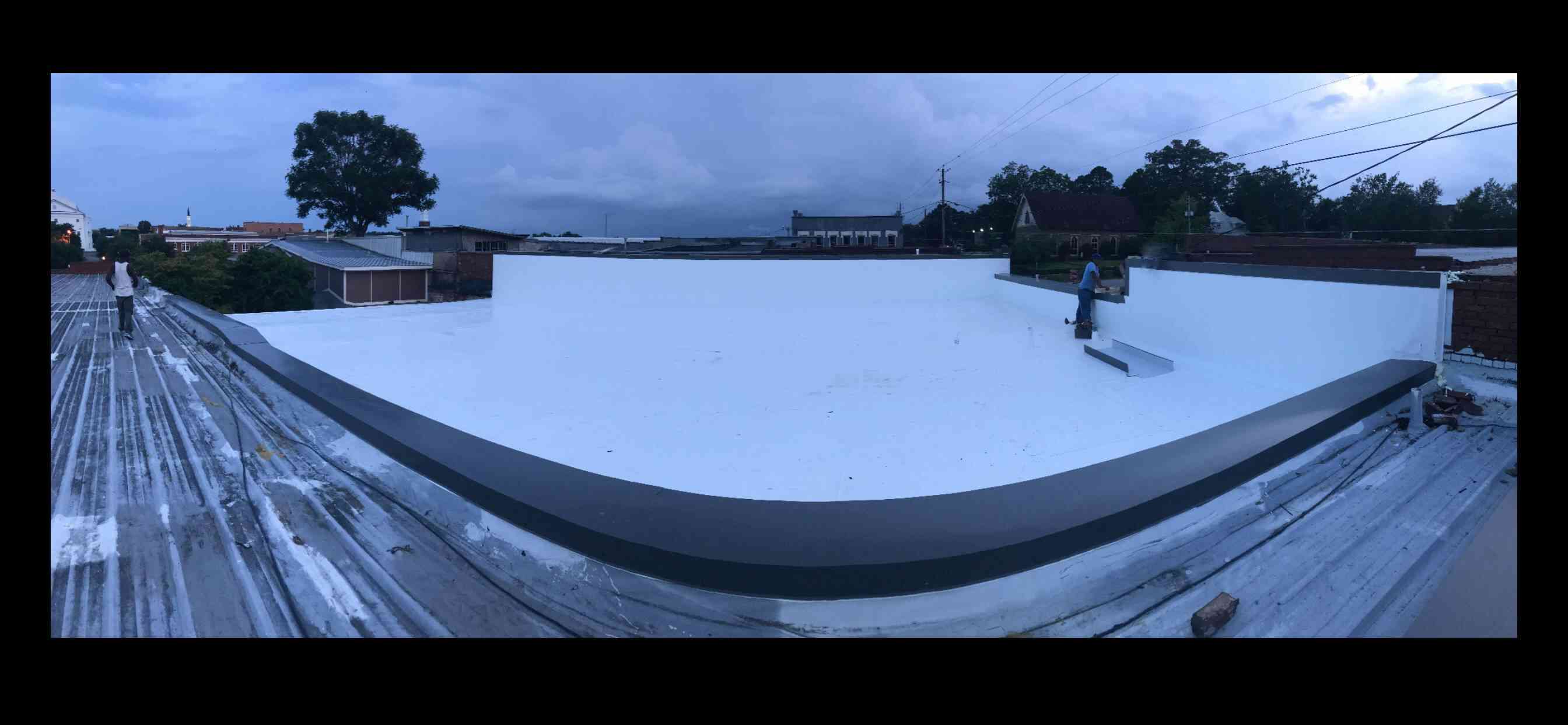 Fleeceback TPO Attached with Two Part Low Rise Foam