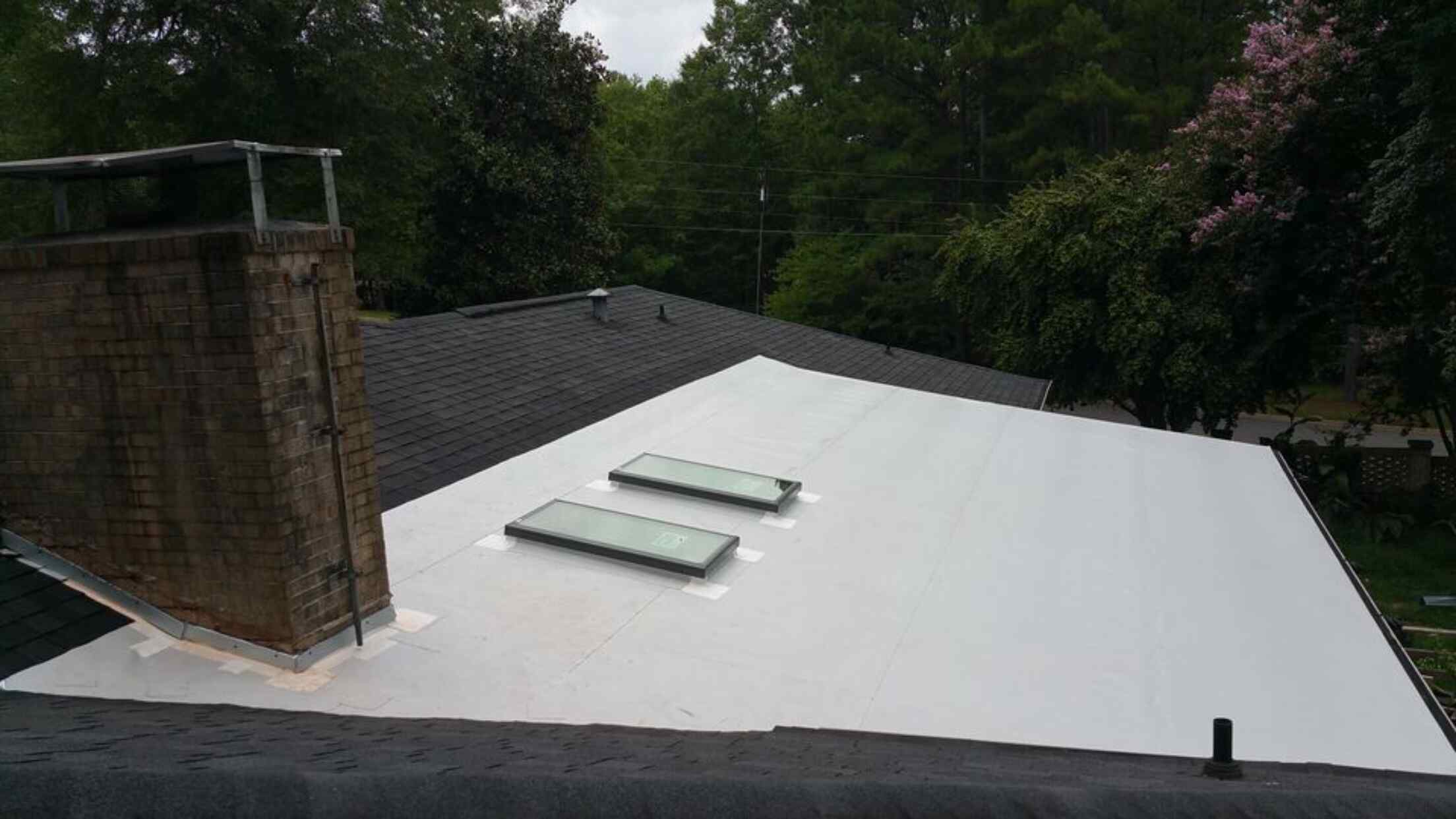 Finished Flat Roof Porch