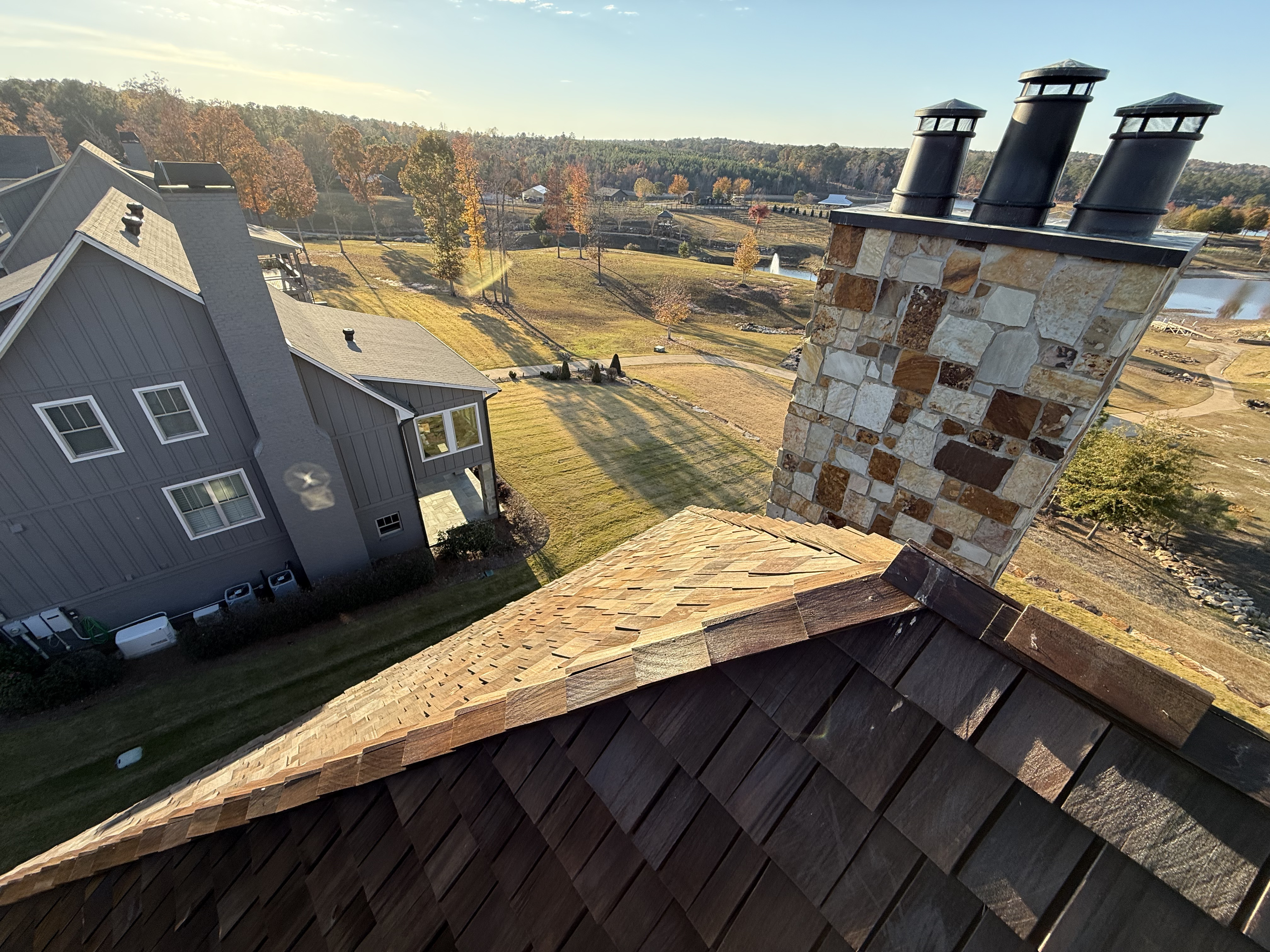 Cedar Shakes After D2 Cleaning