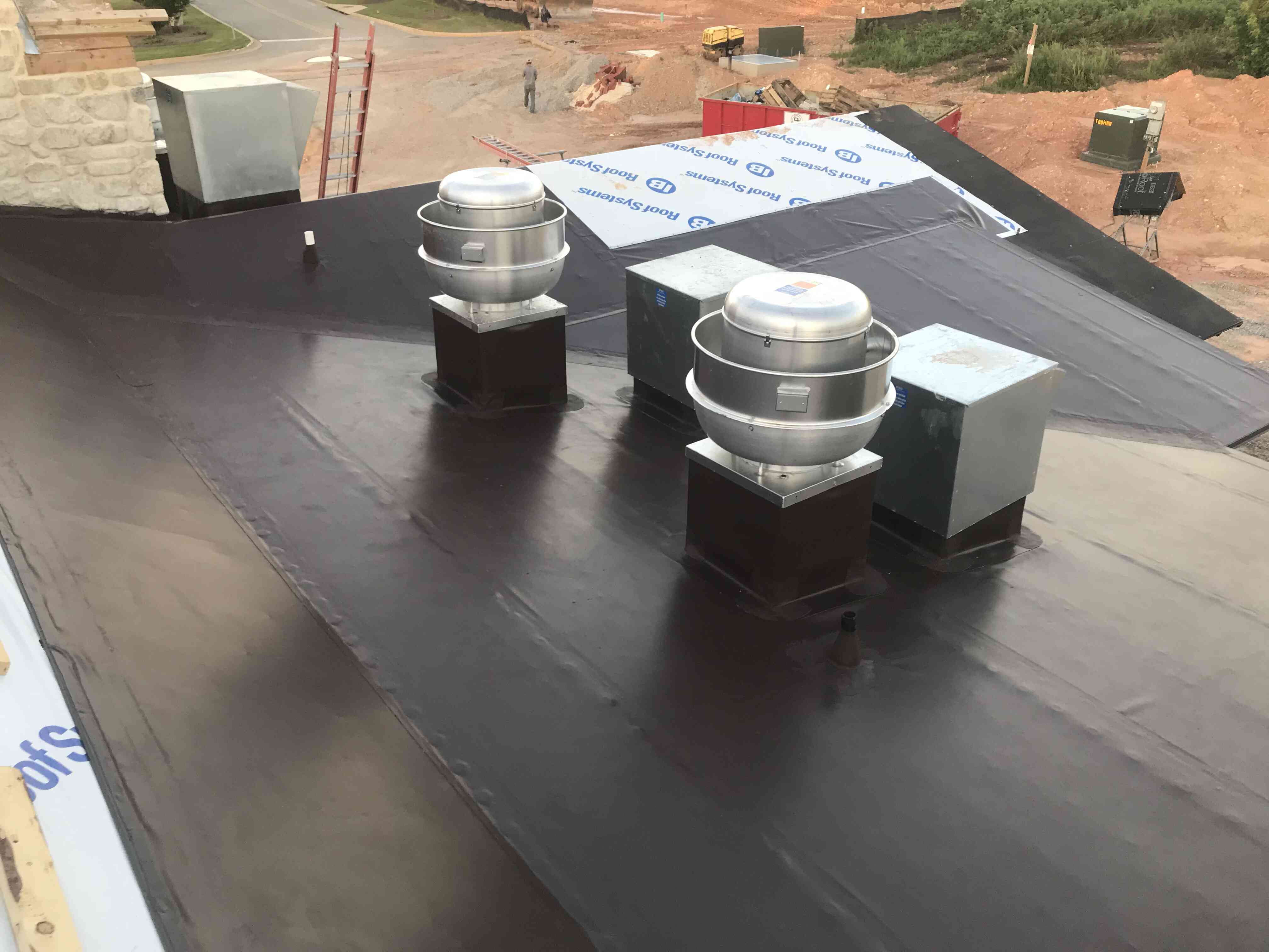 Bow and Arrow Restaurant Brown PVC Flat Roof