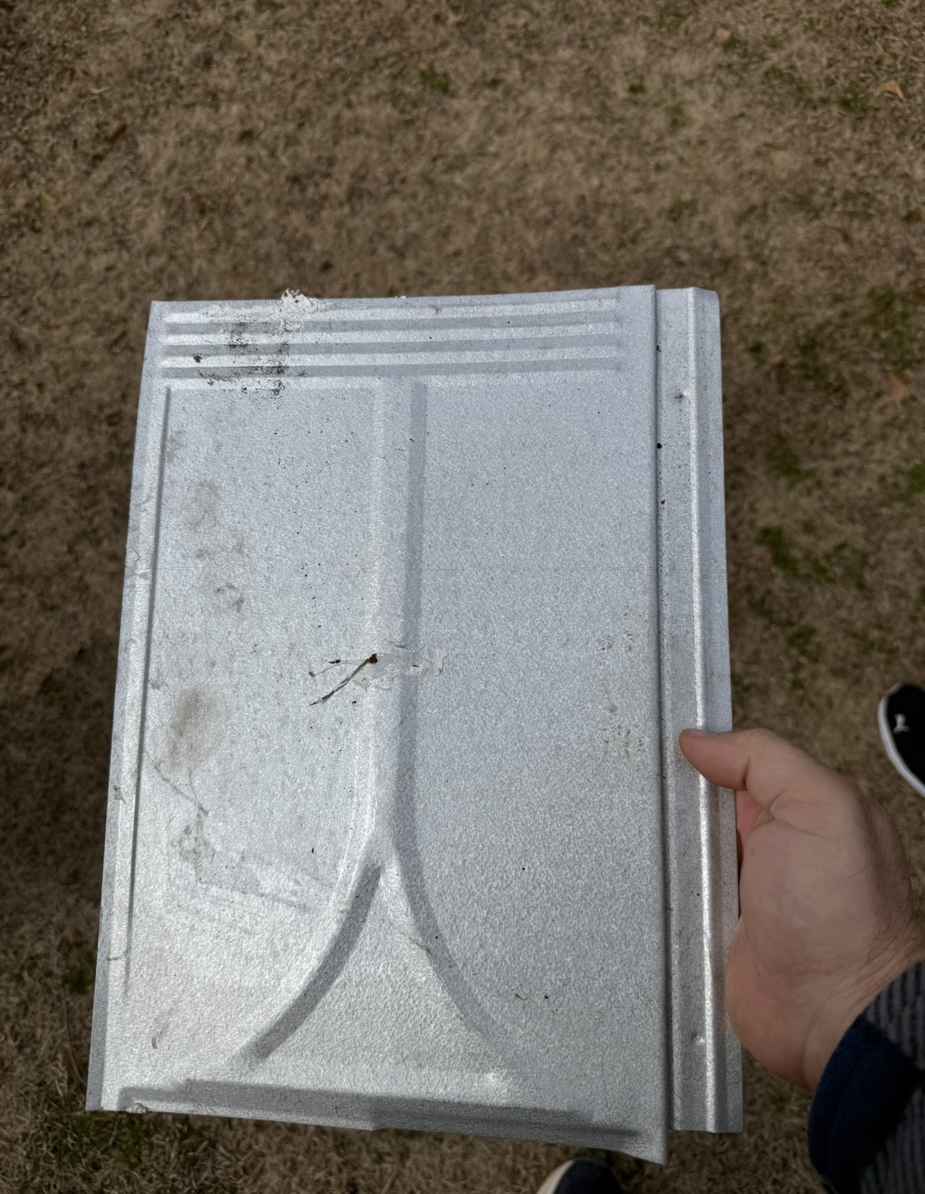 Cortright Upside-Down Y Slate Pattern Metal Shingle