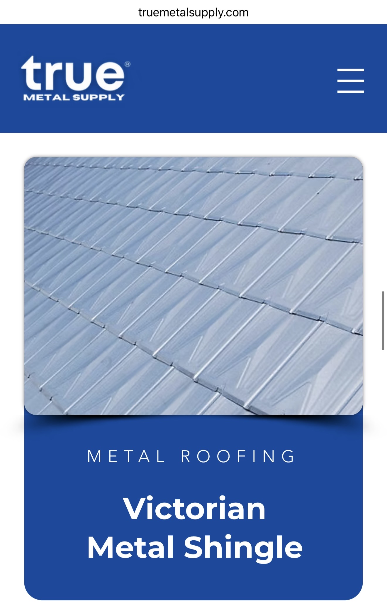 True Metal Supply Example