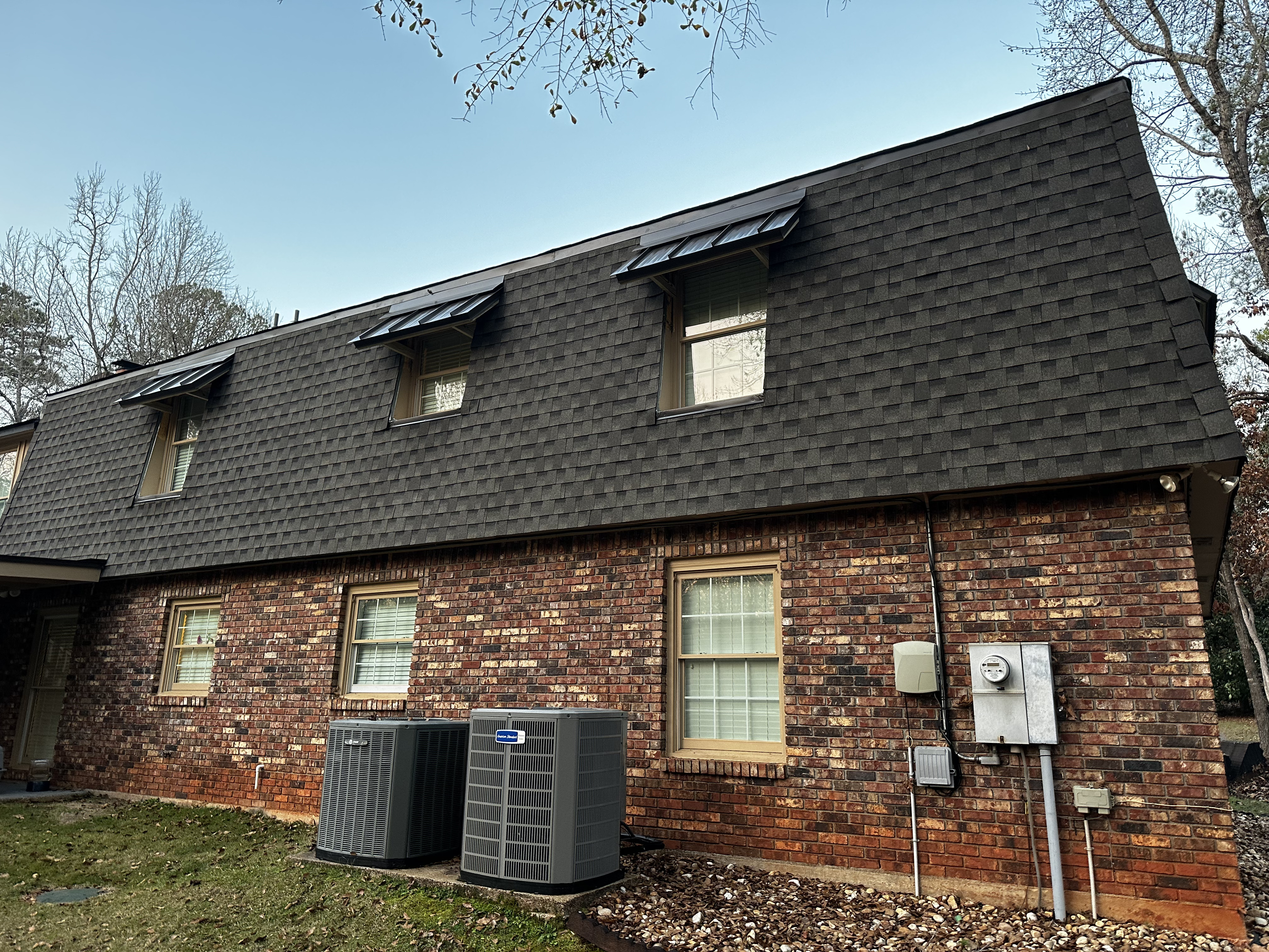 reroof shingles and metal oak bowery near grand national golf course