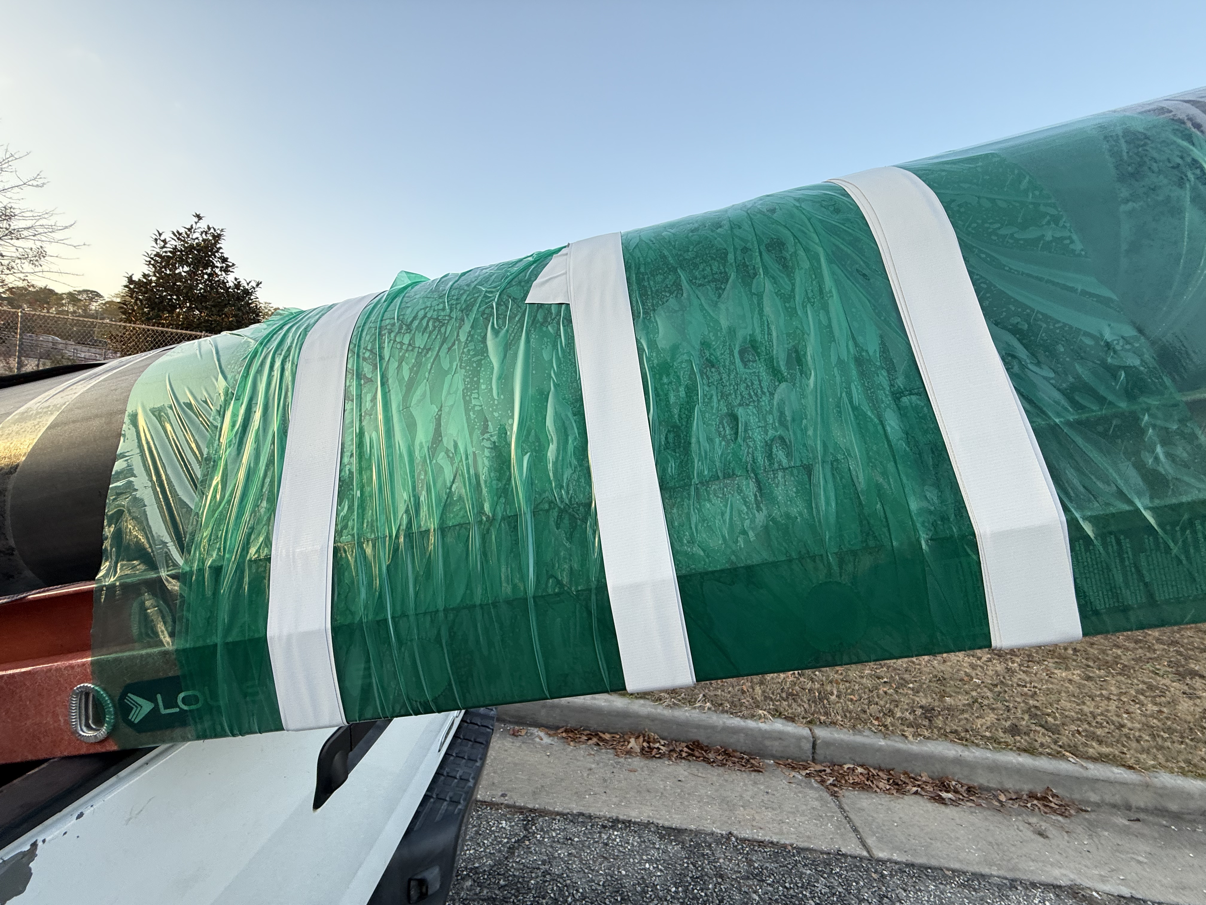 Roll of EPDM rubber membrane