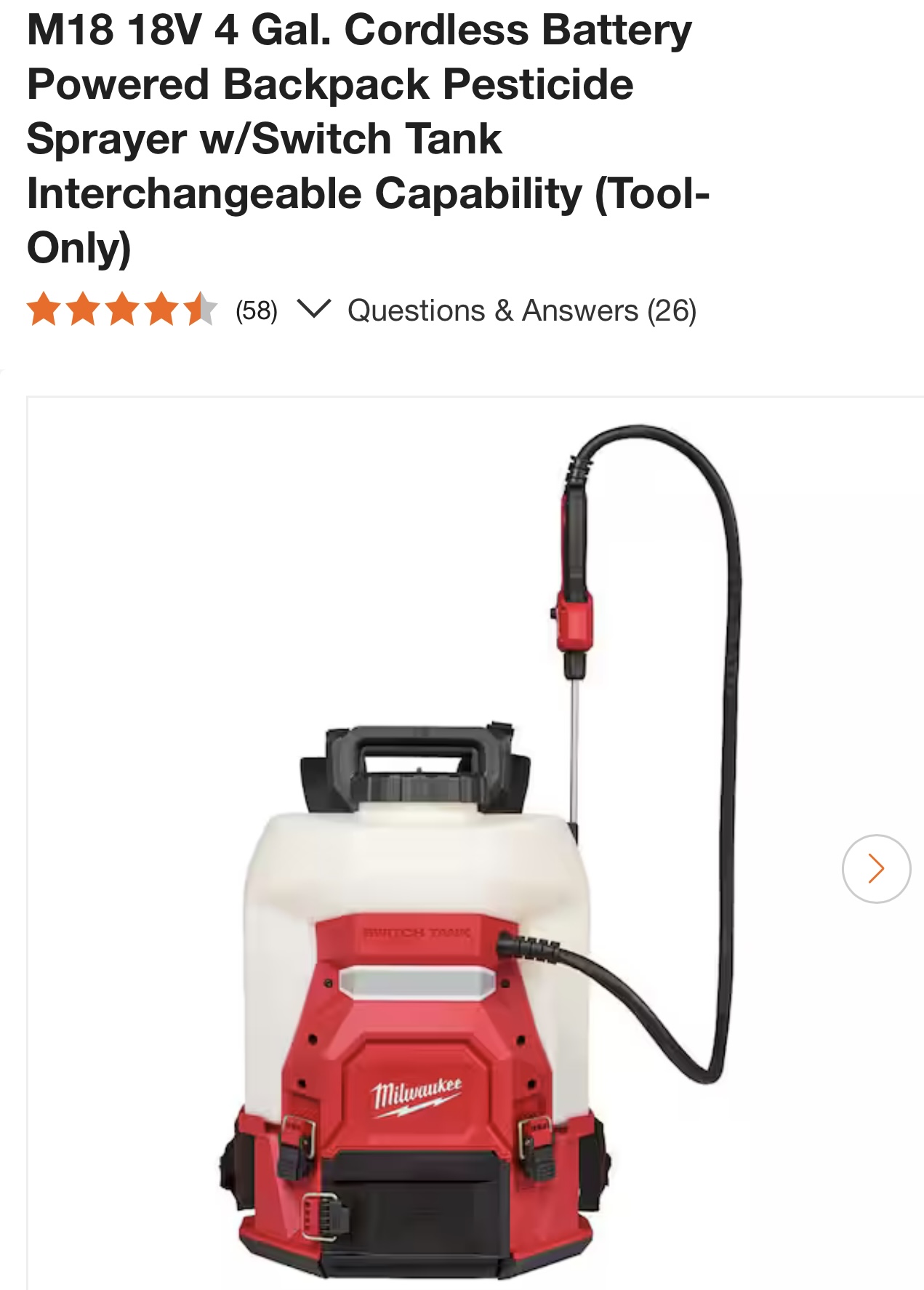 Milwaukee Battery Backpack Soap Applicator