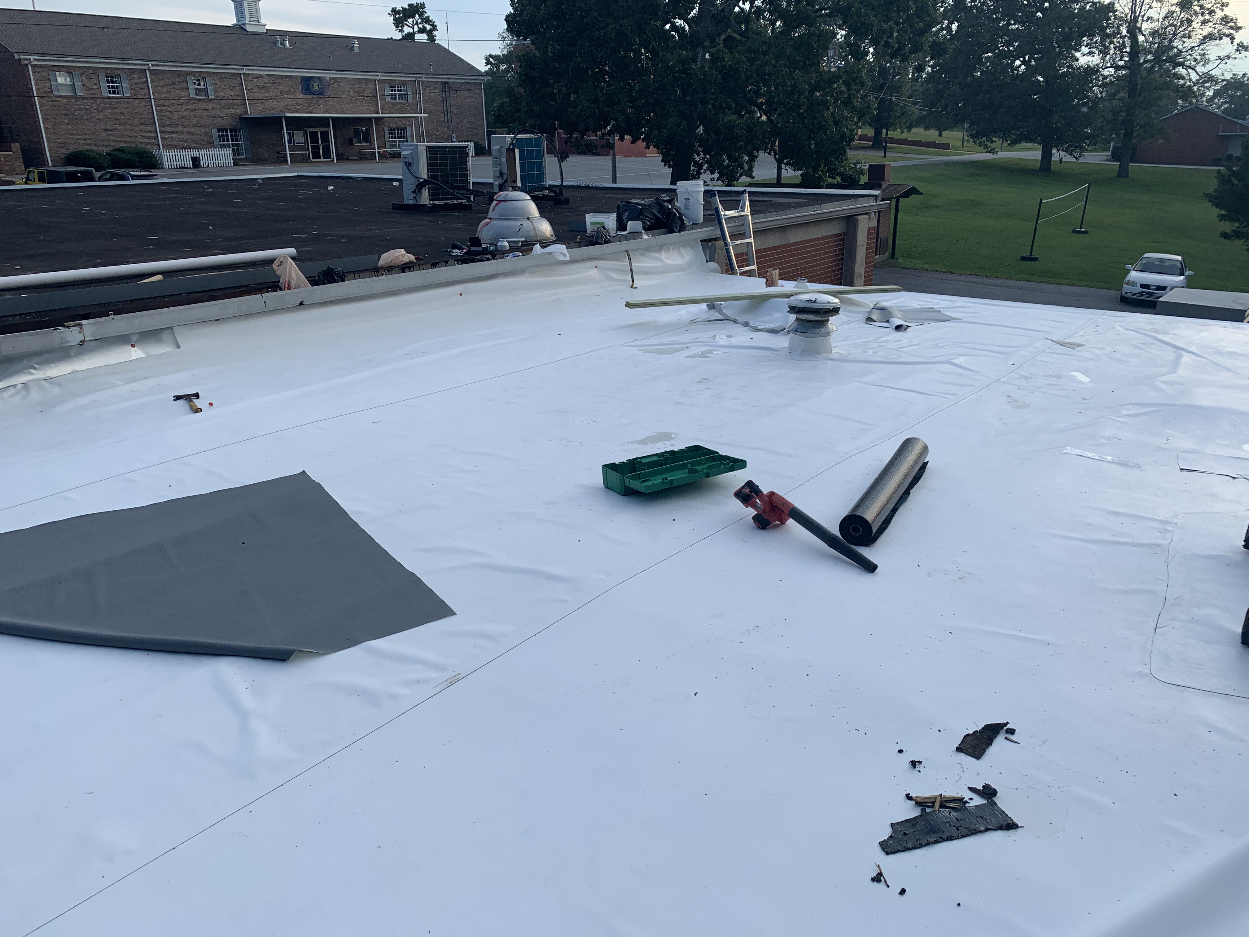 PVC membrane roof in Camp Hill AL at Southern Preperatory Academy