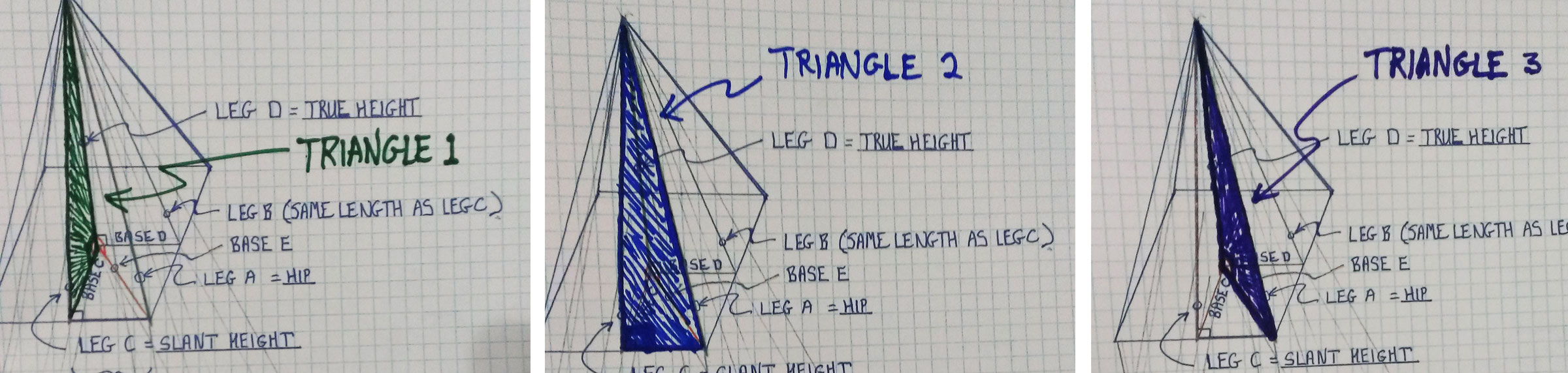 Three Roof Triangles