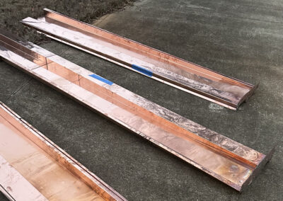 Copper Built In Gutters