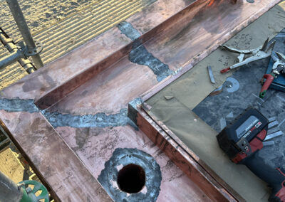 Soldered Copper Gutters
