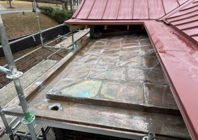 Middle Roof and Downspout